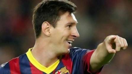 Lionel Messi durante un partido del Barcelona.