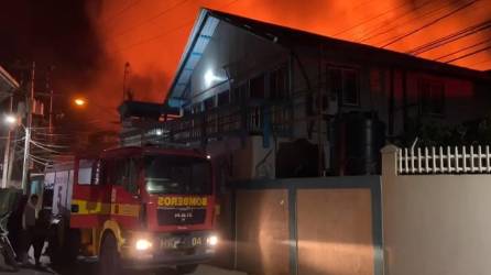Pérdidas materiales dejó incendio en el Hospital de Roatán