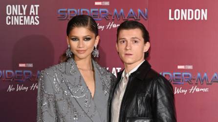 Zendaya y Tom Holland en la premier de “Spider-Man: No Way Home”, en diciembre de 2021.