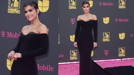 Esta noche se celebra una nueva gala de Premio Lo Nuestro y los famosos ya empezaron a llegar a la alfombra magenta. Una de las bellas de esta gala es la presentadora Clarissa Molina, quien deslumbró con este elegante vestido negro.