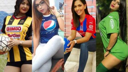 En Honduras tenemos cuatro clubes grandes, Olimpia, Motagua, Real España y Marathón, estos equipos cuentan con sexys aficionadas que demuestran su amor a las instituciones en sus redes sociales y diferentes estadios.