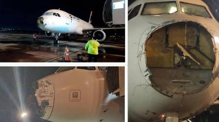 Un<b> avión de Latam Airlines que partió la noche de ayer de Santiago de Chile hacia Asunción, Paraguay, sufrió graves destrozos tras atravesar una tormenta sobre Brasil, informaron medios locales.</b>