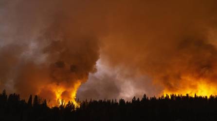 Más de 2,500 bomberos batallan contra un salvaje incendio forestal cerca del Parque Nacional Yosemite, en el estado de California, al tiempo que miles de residentes de la zona están siendo evacuados a las prisas.