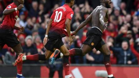 Lukaku celebrando uno de sus dos goles. FOTO AFP.