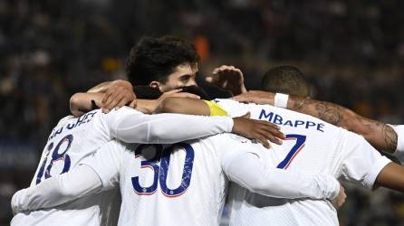 El PSG celebró el sábado el título de la Ligue 1.