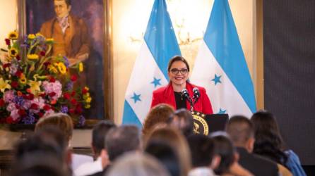 Fotografía muestra a la presidenta de la República, Xiomara Castro de Zelaya.