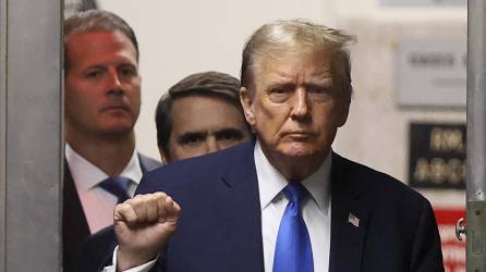 Trump asistió este jueves al tribunal de Nueva York para la selección del jurado.