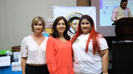 Irma Molina, Gisselle Canahuati y Johana Zaldivar (Gerente general OSOVI).