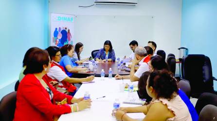 La directora de Dinaf se reunió con organizaciones que apoyan al centro Belén. Foto: M. Valenzuela