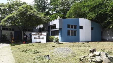 Fachada del Centro Noroccidental de Biológicos ubicado en San Pedro Sula.