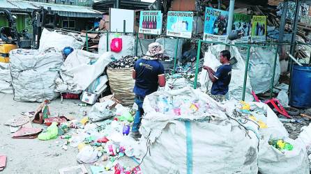 La basura sampedrana se recicla en México, India y Colombia. Foto: Franklyn Muñoz