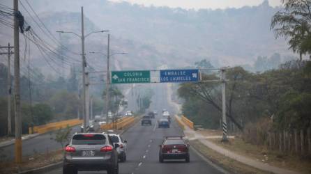 Tegucigalpa amaneció con una densa capa de humo.