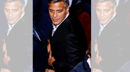 George Clooney a la llegada a su despedida de soltero.