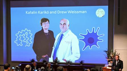 Los investigadores Katalin Karikó y Drew Weissman ganaron el premio Nobel de Medicina.