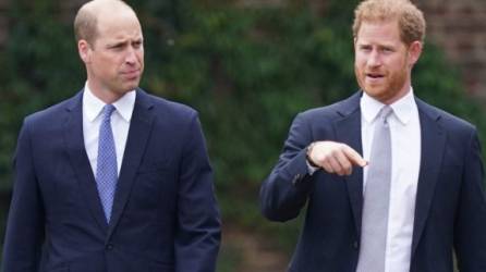 ¿Reconciliación o guerra fría? El príncipe Harry y su hermano mayor William, segundo en la sucesión al trono británico, inauguraron este jueves una estatua en homenaje a su madre, Diana, en el Palacio de Kensington, una reunión familiar que pondrá a prueba su relación. FOTOS: AFP