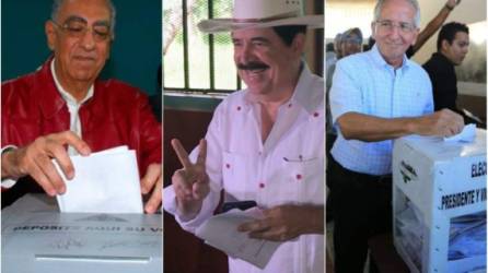 Cinco de los ocho exgobernantes de Honduras electos entre 1981 y 2009, ejercieron hoy el sufragio en unos comicios generales únicos, en los que por primera vez participaron nueve candidatos a la presidencia y diez partidos políticos.