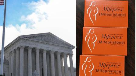 Corte Suprema de Estados Unidos mantiene una batalla legal con la fabricante de la píldora abortiva.