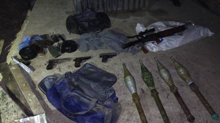 Armas encontradas durante la Operación Soroguara 2.