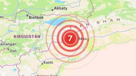 El sismo se registró en la provincia de Xinjiang, cerca de la frontera con Kirguistán.