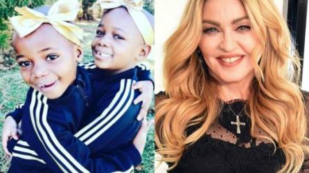 Las adorables gemelas que Madonna adoptó en Malawi a principios de 2017.