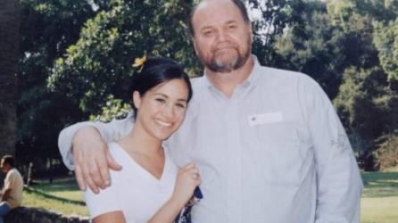 Thomas Markle y su hija Meghan en una foto de archivo.