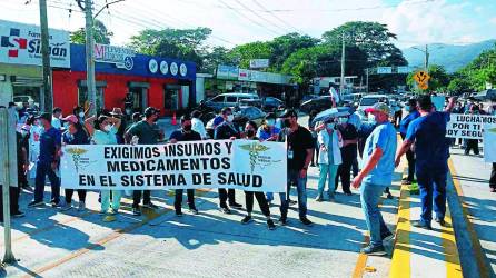 Las protestas médicas se han incrementado en las últimas semanas en la ciudad.