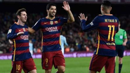 Luis Suárez llegó a formar parte de la MSN, el gran tridente del Barcelona junto a Messi y Neymar.