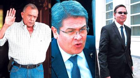 Lobo, Hernández y Callejas, expresidentes de Honduras.