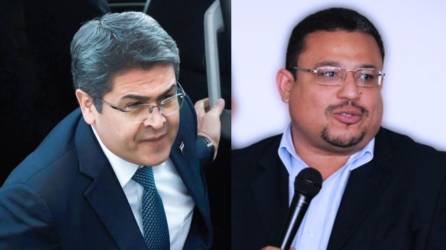 Juan Orlando Hernández, expresidente de Honduras, y Omar Rivera, titular del Fonac.