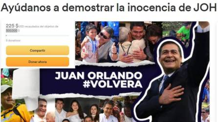 Campaña de la familia del expresidente de Honduras, Juan Orlando Hernández.