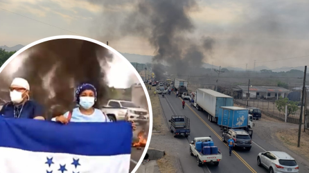 La protesta se registró en la carretera Panamericana misma que conduce de la ciudad de Choluteca hacia Tegucigalpa.