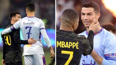 Las imágenes del ‘último baile’ entre Cristiano Ronaldo y Lionel Messi, que se reencontraron en Arabia Saudita para jugar un amistoso que enfrentó al PSG con el Riyadh Season Team, equipo formado por los mejores jugadores del Al Nassr y el Al Hilal. Hubo de todo en el partido en Riad.