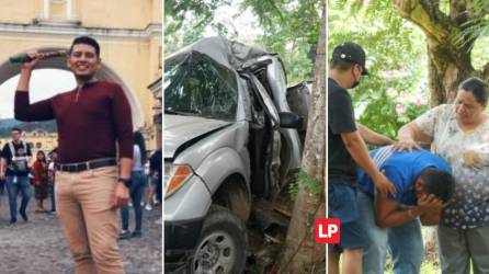 Un catedrático universitario murió ayer en la carretera que de este municipio conduce al bulevar de El Progreso al chocar su carro contra un árbol a la altura de la comunidad de El Porvenir cuando se dirigía desde su casa hacia la escuela en la que era director.