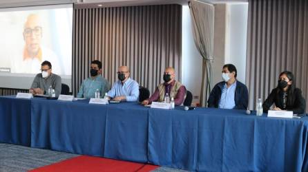 Conferencia de prensa realizada en Tegucigalpa para abordar la problemática que enfrenta este sector vulnerable del país.