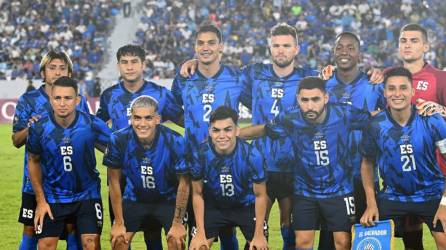 El 11 titular de El Salvador que perdió ante Trinidad y Tobago el pasado 10 de septiembre.