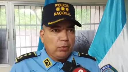 David Ortega, jefe regional de Policía Nacional.
