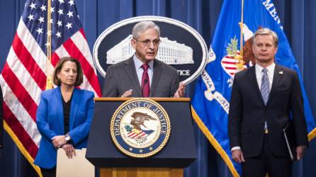 El fiscal general de Estados Unidos, General Merrick Garland,anunció el golpe a una gran red de ransomware en la internet oscura.