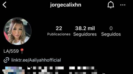 Foto en el perfil de Instagram de Jorge Cálix.