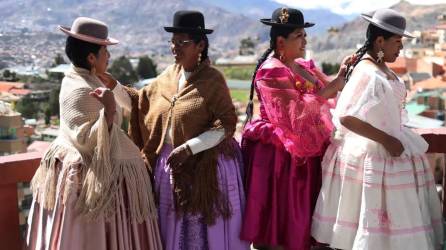 Un grupo de mujeres indígenas de Bolivia.