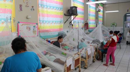 La sala de pediatría del Hospital de Occidente en Santa Rosa de Copán.