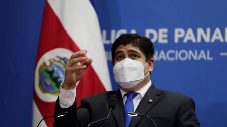 El presidente de Costa Rica, Carlos Alvarado.