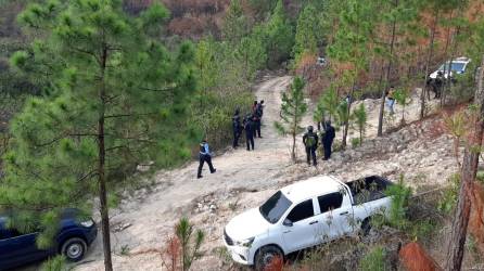 La Policía realizó un enorme despliegue policial en la zona de Ciudad España, entre Amarateca y Támara.