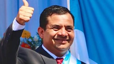 Pedro Escalante Campos, alcalde del municipio de Gracias, Lempira (Honduras), durante su toma de posesión el 27 de enero de 2022.