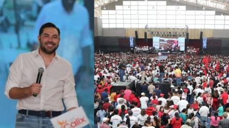El diputado Jorge Cálix, del partido Libertad y Refundación (Libre), lanzó este domingo de manera oficial entre una multitudinaria concentración de personas su precandidatura presidencial para los comicios de marzo del 2025.