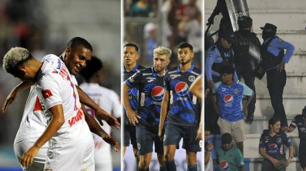 Las imágenes del Clásico capitalino que le ganó con solvencia Olimpia (3-0) al Motagua en el estadio Nacional Chelato Uclés por la Jornada 14 del Torneo Apertura 2023.