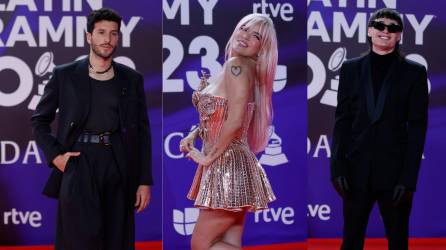 Todas las celebridades de la música latina y europea brillan esta noche en la alfombra roja de los Latin Grammy en Sevilla, España.