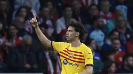 Joao Félix celebrando su gol ante Atlético de Madrid.