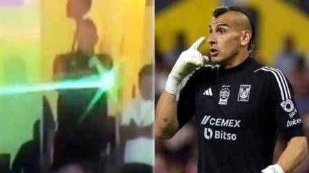 Nahuel Guzmán, portero de Tigres, recibió una sanción sin precedentes por usar un láser verde para molestar a jugadores de Monterrey en pleno partido.