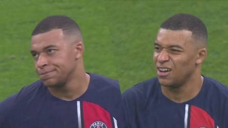 Kylian Mbappé reaccionó con cara de pocos amigos cuando Luis Enrique lo volvió a sacar sustituido en partido del PSG ante el Marsella.