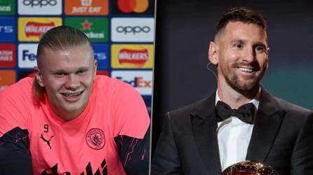 Erling Haaland fue consultado en conferencia de prensa sobre los premios que perdió ante Messi en los The Best y Balón de Oro 2023.